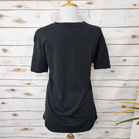 Def Leppard Womens Size S Rock Band Graphic Tee Logo Leopard Black Short Sleeve - Picture 5 of 9